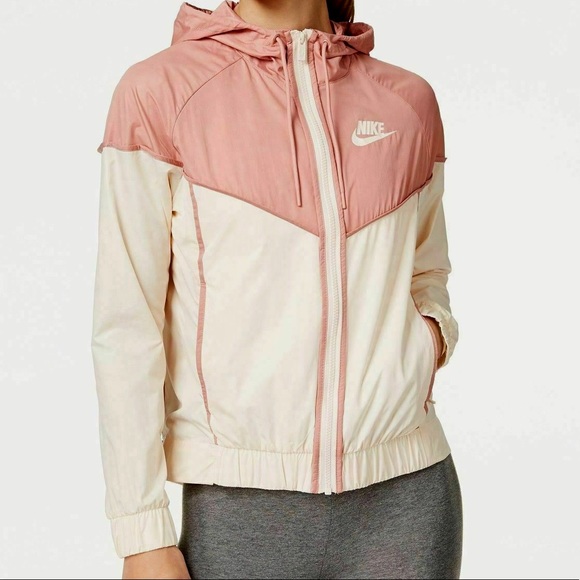 rust pink nike windbreaker